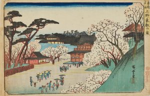 Tōeizan Temple in Ueno from the Series Famous Places of Edo by Utagawa Hiroshige