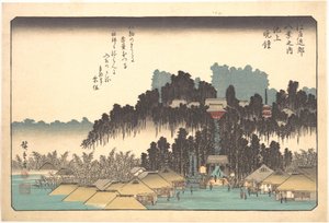 Vesper Bells at Ikegami by Utagawa Hiroshige