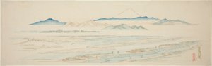 Village of Tamagawa, from an Untitled Series of Famous Views of the Edo Suburbs by Utagawa Hiroshige