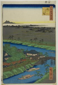Yanagashima, from the series “One Hundred Famous Views of Edo” by Utagawa Hiroshige