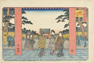 Zōjōji in Shiba by Utagawa Hiroshige