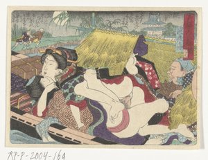 Ferry at the Yodo Rest Stop by Utagawa Kunisada (I) (attributed to)