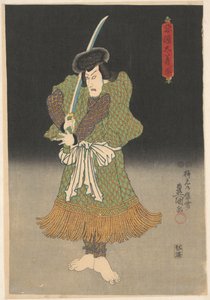 Actor Barefoot with Sword by Utagawa Kunisada (I)