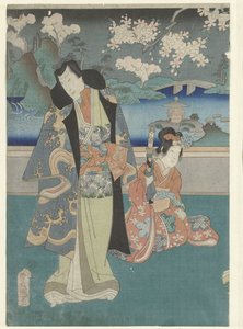 The Third Month (Modern Genji Stories During the Twelve Months) by Utagawa Kunisada (I)