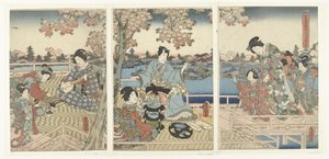 A Spring Banquet for the Eastern Genji by Utagawa Kunisada (I)