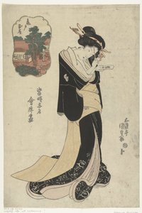 Het Tamaya restaurant in Kameido by Utagawa Kunisada (I)