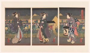 Irises in Full Bloom by Utagawa Kunisada (I)