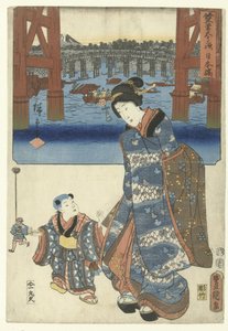 Nihonbashi by Utagawa Kunisada (I)