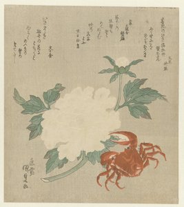Peony with Crab by Utagawa Kunisada (I)