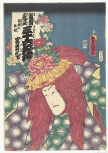 Peonies of Shakkyo by Utagawa Kunisada (I)