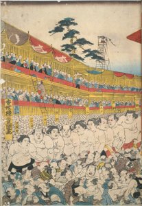 Pictures of the Great Sumo Festival by Utagawa Kunisada