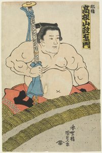 The Wrestler Takaneyama Seiemon of The Higo Stable, 1830-1844 by Utagawa Kunisada