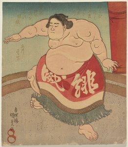 The Sumo Wrestler Hiodoshi Rikiya II by Utagawa Kunisada
