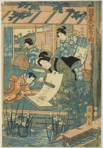 Great Prosperity at the Silk Farm by Utagawa Kunisato
