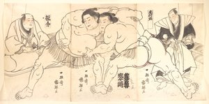 Sumo Wrestling, 19th century by Utagawa Kuniteru