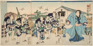 Sumo Wrestler Aioi by Utagawa Kuniteru