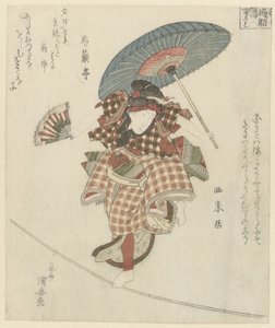 A Woman Walking on a Rope
