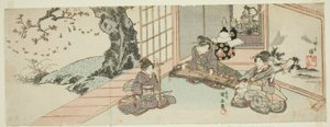 Ladies Playing Instruments by Utagawa Kuniyasu