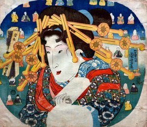 Courtesan, Series: Modern Three Hardships for Women, c.1833