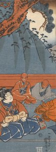 Hakoomaru Meets Kudo Suketsune by Utagawa Kuniyoshi