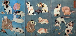 Proverbs Illustrated by Cats, c.1852