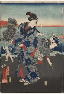Sunrise at Futami Bay by Utagawa Kuniyoshi
