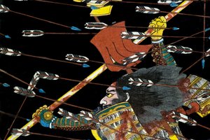 The Battle at Shijō Nawate by Utagawa Kuniyoshi