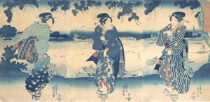 Women Near a River by Utagawa Kuniyoshi