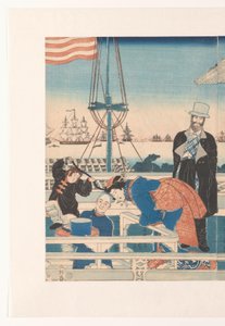 American Trading House in Yokohama by Utagawa Sadahide