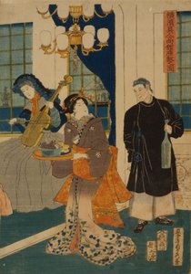 Parlour of a Foreign Mercantile House in Yokohama, 1861