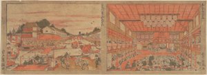 Cooling at Nakazu / Kabuki Theater by Utagawa Toyoharu