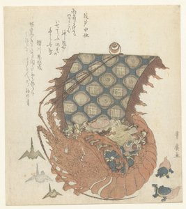 Lobster as Takarabune by Utagawa Toyohiro