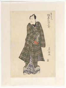 Kameya Chūbei in Chequered Kimono by Utagawa Toyokuni (I)