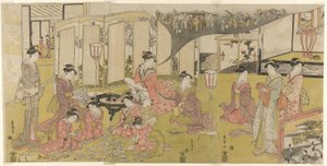 The Card Game by Utagawa Toyokuni I