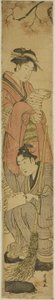 Young Couple as Kanzan and Jittoku by Utagawa Toyokuni I