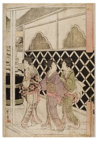 New Year Pilgrimage to Myohoji in Horinouchi, Edo, c.1804-1810 by Utagawa and Toyokuni Utagawa Toyohiro