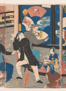 Foreigners at a Drinking Party in the Gankiro Teahouse