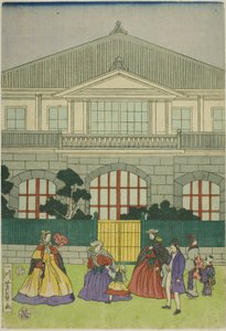 Residence of French Merchant at Port of Yokohama by Utagawa Yoshikazu