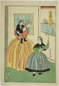 Russians Drawn from Life by Utagawa Yoshikazu