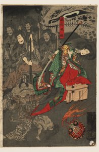 Night Parade of One Hundred Demons at the Sōma Palace by Utagawa Yoshiku