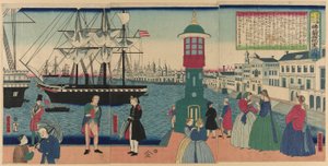 Paris, France, from the series "Collection of Scenic Places in Foreign Lands" by Utagawa Yoshitora
