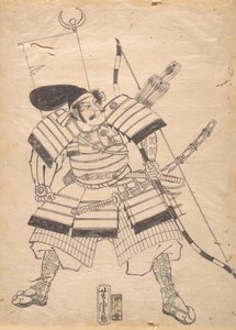 Preparatory Drawing for a Warrior Print by Utagawa Yoshitora