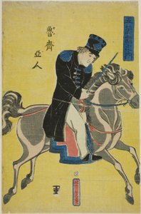 Russian, from the series "People of the Five Nations" by Utagawa Yoshitora
