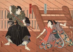 Scene from Tale of Genji by Murasaki Shibuku, c. 1860