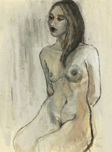 Contemplative Nude Figure