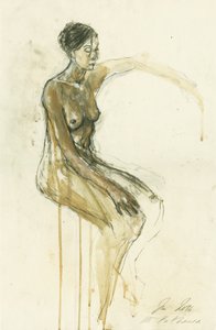 Contemplative Nude Study by Ute Rathmann