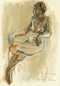 Pensive Figure Drawing