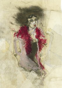 Stylized Figure With Expressive Strokes