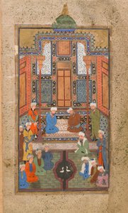 Palace scene in a Tuhfat al-Ahrar (Gift of the free) Bukhara, Uzbekistan, Uzbek period, c.1540
