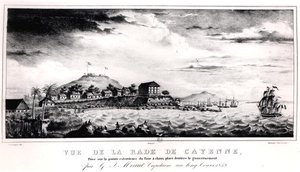 View of Cayenne Harbour, Guyana